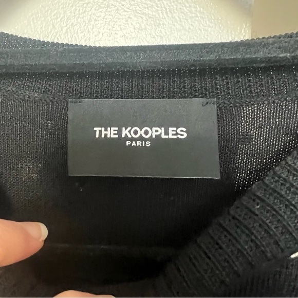 The Kooples Wool Blend Studded Rib-Knit Sweater- Size 1 / S; Like New - Picture 8 of 15